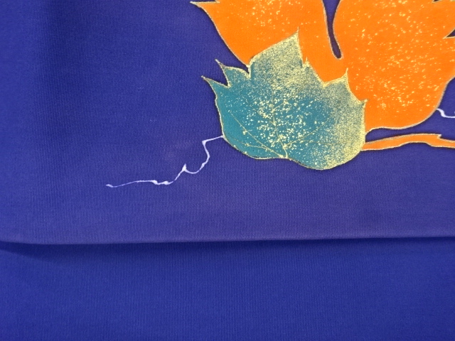  塩瀬金彩葡萄模様名古屋帯